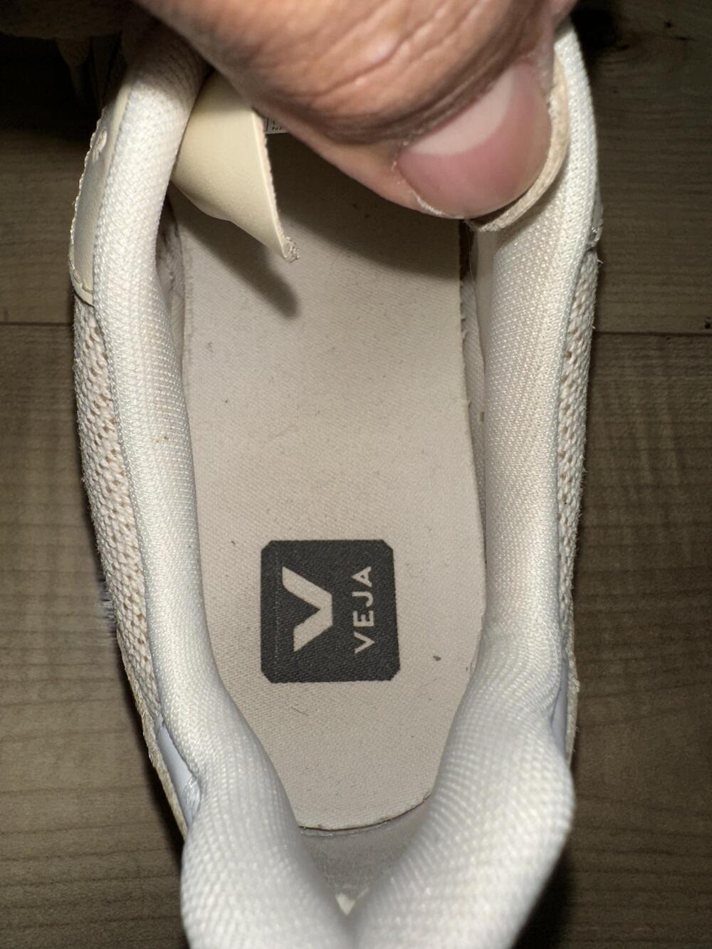 Veja Shoes Womens Size 8 Beige Mesh Low Top Lace Up Sneakers Brazil Casual - Picture 7 of 8